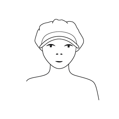 캡을 뒤로 착용