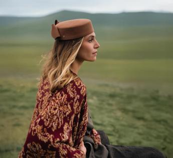 chapeau tambourin feutre Amanda