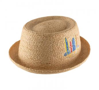 Chapeau surfer Surf Porkpie Rafia