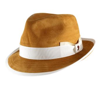 chapeau trilby cuir Michael Suede