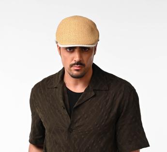 Casquette plate en paille LUCAEL