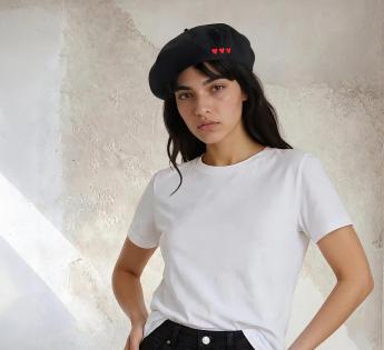 béret cœur brodé Eros