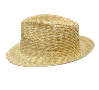 Chapeau de paille personnalisable My Straw Fino Fedora 