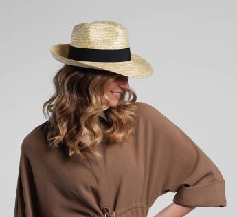 Chapeau  paille large Classic Fedora Paille Large