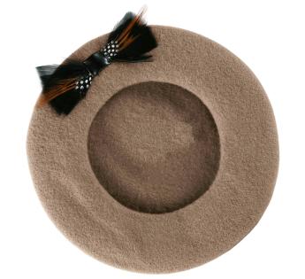 beret femme plume Paname