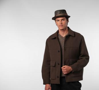 Chapeau porkpie cuir Sereno